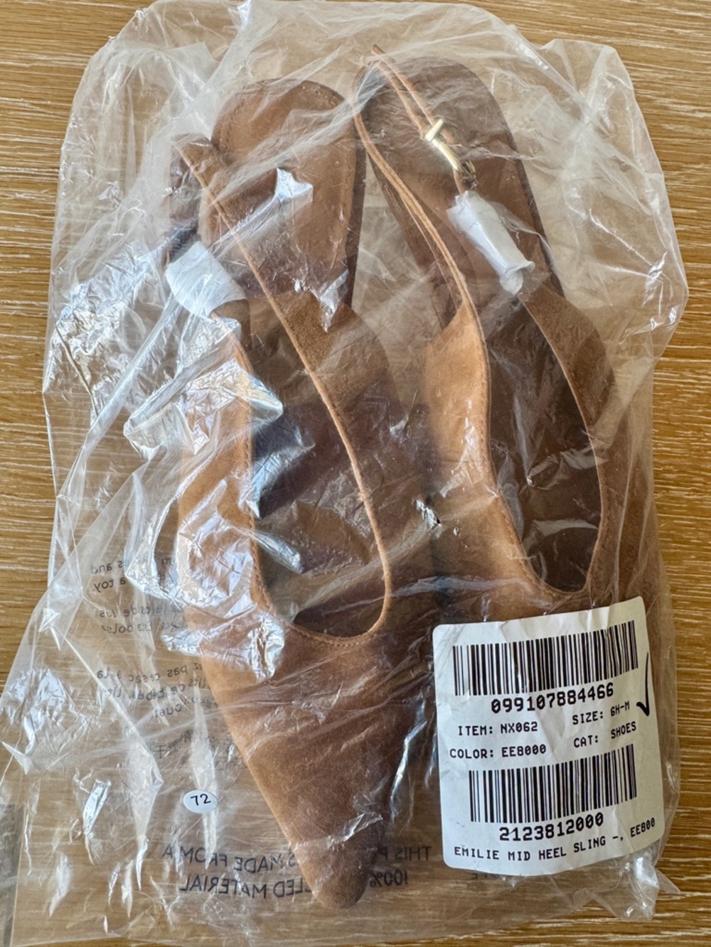 NWOB! MADEWELL Women’s The Emilie Slingback Pump in Russet Suede, Size 6.5 - Picture 5 of 16